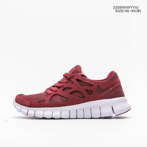 Cheap Nike Free Run 2 Running Shoes Men Women Wine-05 - Click Image to Close